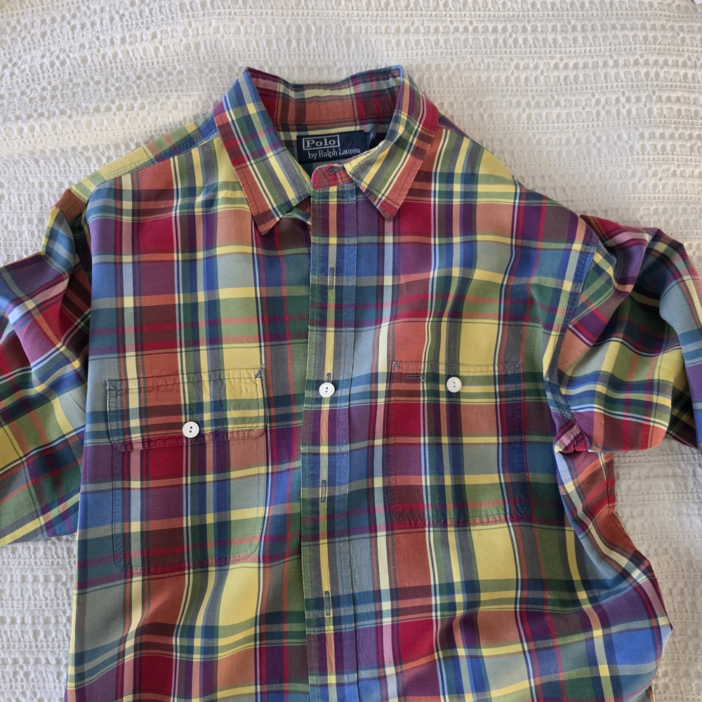 Polo by Ralph Lauren Men's Multicolor Plaid Shirt - Picture 3 of 3